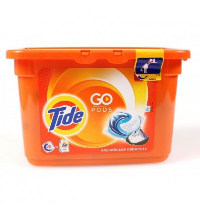 Гель для прання-автомат в капсулах TIDE 15X25.2г Альпійська свіжість