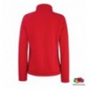 Толстовка Fruit of the Loom Lady-Fit Full Zip Fleece S, красная