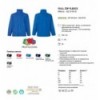 Толстовка Fruit of the Loom Full Zip Fleece 2XL, синя