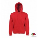 Толстовка Fruit of the Loom Premium Sweat Jacket L , червона