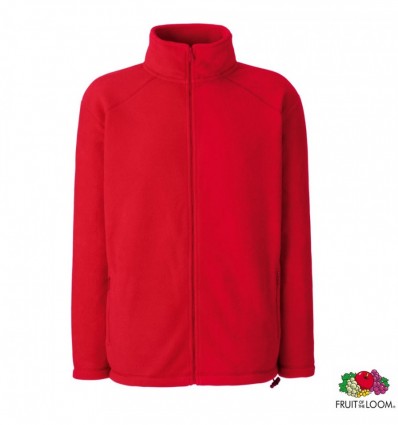 Толстовка Fruit of the Loom Full Zip Fleece M, красная