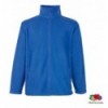 Толстовка Fruit of the Loom Full Zip Fleece XL, синя