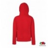 Толстовка Fruit of the Loom Lady-Fit Premium Sweat Jacket M, червона