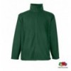 Толстовка Fruit of the Loom Full Zip Fleece L , темно-зелена