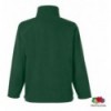 Толстовка Fruit of the Loom Full Zip Fleece L , темно-зелена