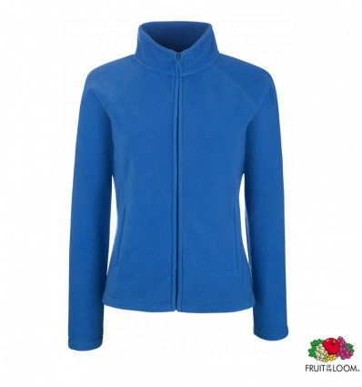 Толстовка Fruit of the Loom Lady-Fit Full Zip Fleece M , синя