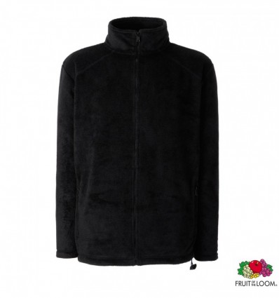 Толстовка Fruit of the Loom Full Zip Fleece S, черная