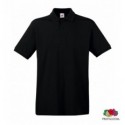 Тенниска Fruit of the Loom Premium Polo L, черная