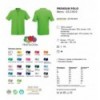 Теніска Fruit of the Loom Premium Polo 2XL, блакитна