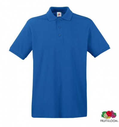 Теніска Fruit of the Loom Premium Polo S, синя