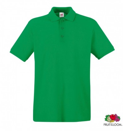 Теніска Fruit of the Loom Premium Polo M, зелена