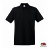 Тенниска Fruit of the Loom Premium Polo M, черная