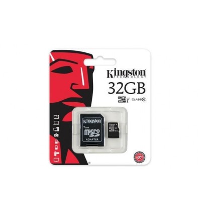 Карта памяти Kingston microSDHC 32GB Class 10 + SD адаптер