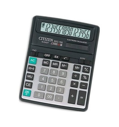 Калькулятор Citizen SDC-760 16ти разрядный