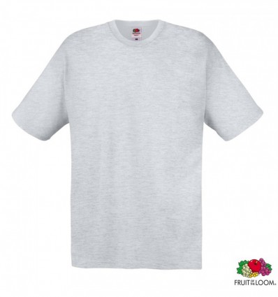 Футболка Fruit of the Loom Original T, XL светло-серая