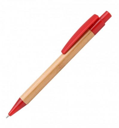Ручка бамбуковая, красная