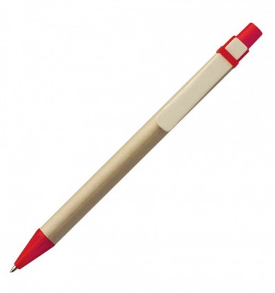 Ручка картонная, красная
