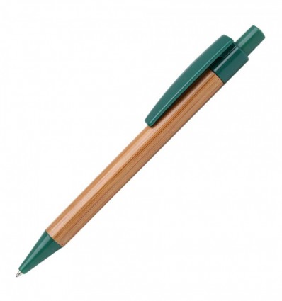 Ручка бамбуковая, зеленая