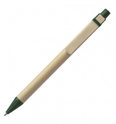 Ручка картонная, зеленая