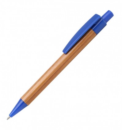 Ручка бамбукова, синя