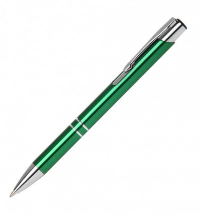 Ручка кулькова металева, зелена