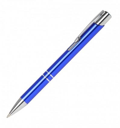 Ручка кулькова металева, синя