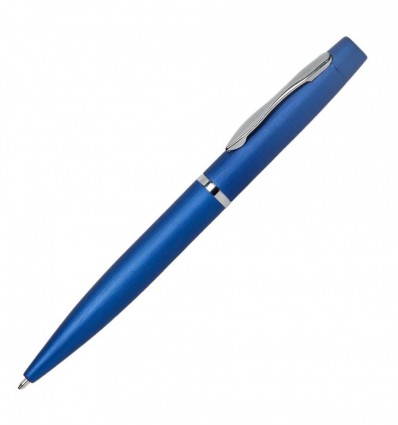 Ручка металлическая, темно-синя