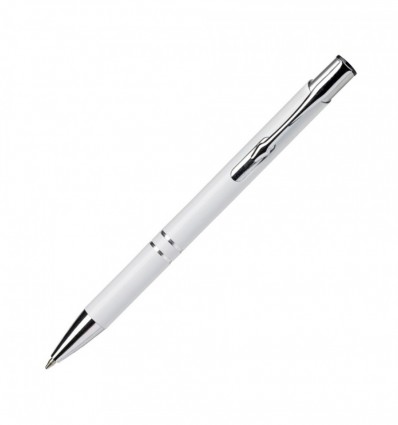 Ручка металева, біла