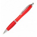 Ручка шариковая пластиковая, красная