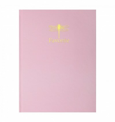 Книга канцелярська FAVOURITE, PASTEL, А4, 96 арк., клітинка, офсет, тв.. обкл., рожева BM.2400-410і