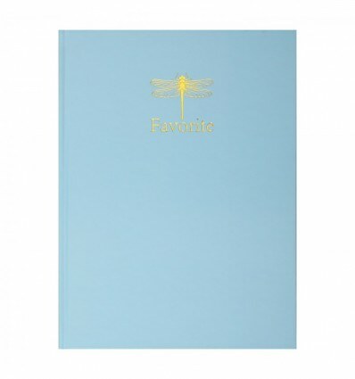 Книга канцелярская FAVOURITE, PASTEL, А4, 96 л., клетка, офсет, тв.. обл., голубая BM.2400-414і