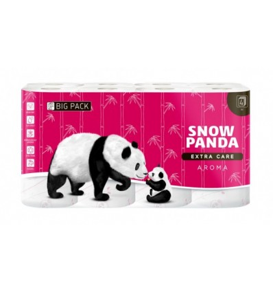 Туалетная бумага Снежная панда Extra care Aroma четырехслойная, 16 рул