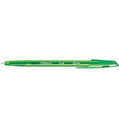 Шариковая ручка MAPED ICE 1мм зеленая