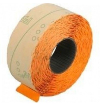 Цінник Economix 22х12мм (1000шт 12м) прямокутний внутрішнє намотування помаранчевий (E22301-06)