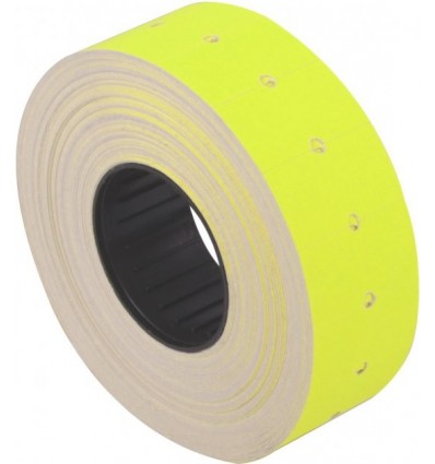 Цінник Economix 21х12мм (1000шт 12м) прямокутний зовнішнє намотування жовтий (E21301-05)