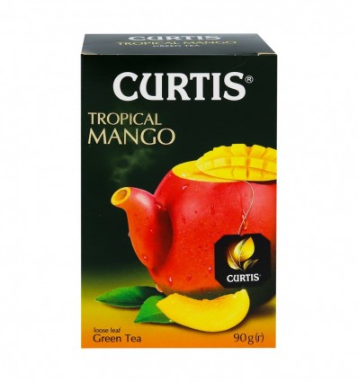 Чай Curtis Tropical Mango зеленый байховый 90г (4823063705349)