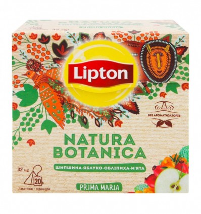 Смесь Lipton Шиповник-Яблоко-Облепиха-Мята 1.6г*20шт (4823084202575)