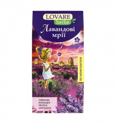 Чай Lovare herbs Лавандові мрії трав`яний 1.8г*20шт (4820097816409)