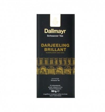 Чай Dallmayr Darjeeling Brillant чорний 25шт 50г (4008167357278)