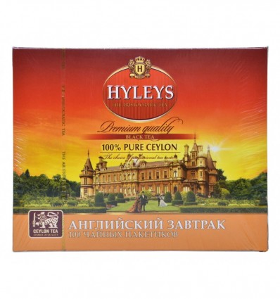 Чай Hyleys Английский завтрак черный байховый 1,5г*100шт 150г (4791045017127)