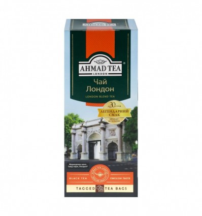 Чай Ahmad Tea Лондон чорний байховий дрібний 2г*25шт (54881024969)
