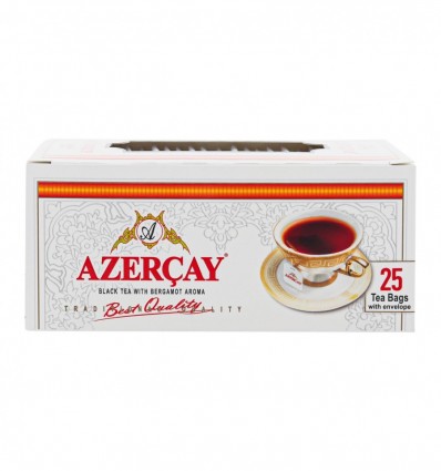 Чай Azercay чорний з ароматом бергамоту 25х2г