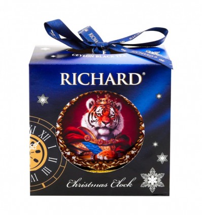 Чай Richard Cristmas Clock черный цейлонский байховый 20г (4823063710251)