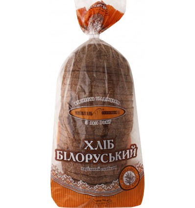 Хлеб Київхліб Белорусский нарезанный ломтиками 700г (4820227210411, 4820136400026)