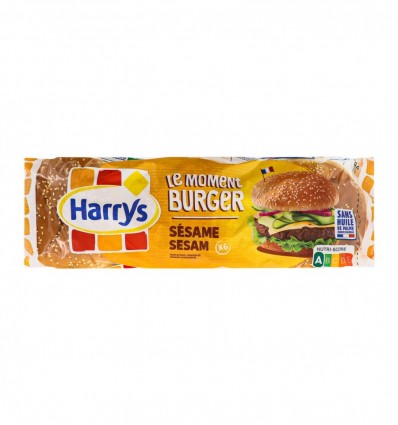 Булочка для гамбургерів Harrys Burger з кунжутом 510г (3228857000357)