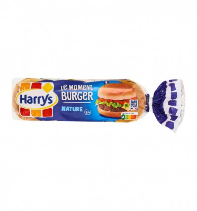 Булочка для гамбургерів Harrys Le Moment Burger Nature 300г (3228857000371)