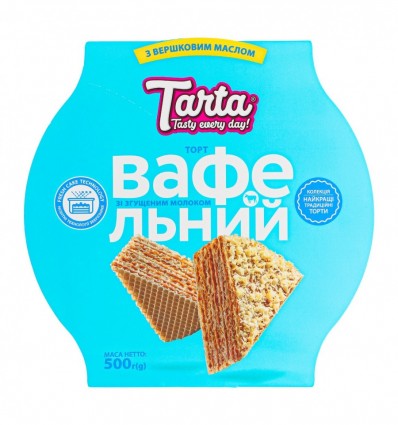 Торт Tarta Вафельный со сгущенным молоком 500г (4820217841045)