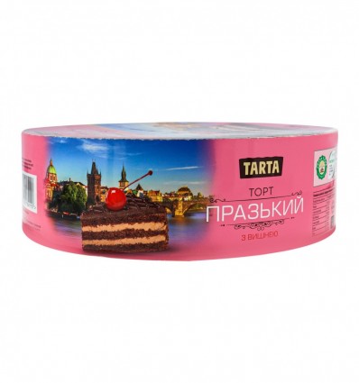 Торт Tarta Пражский бисквитный с вишней 1кг (4820217841113)