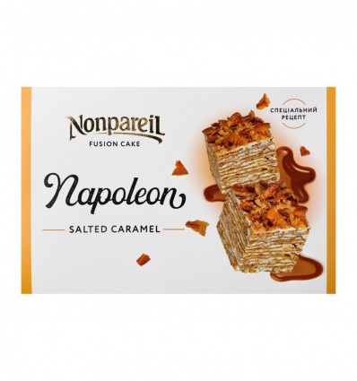 Торт Nonpareil Наполеон з солоною карамеллю 450г (4820149362632)