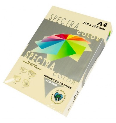 Цветная бумага Spectra Color Ivory 100 слоновая кость А4 80г/м² 250л (16.4397)